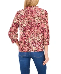 CeCe Women's 3/4-Sleeve V-Neck Top