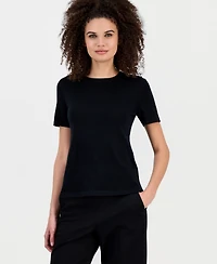 Anne Klein Women's Short-Sleeve Wool Sweater