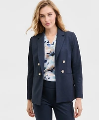 Anne Klein Women's Faux Double-Breasted Notch-Collar Jacket