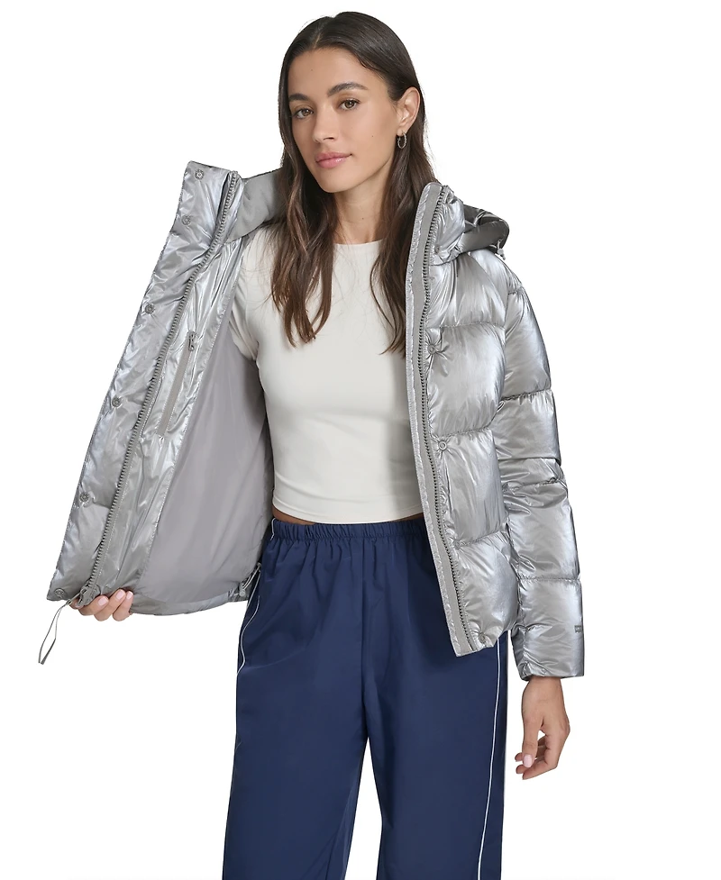Levi's Women's Regular Quilted Hooded Puffer Jacket