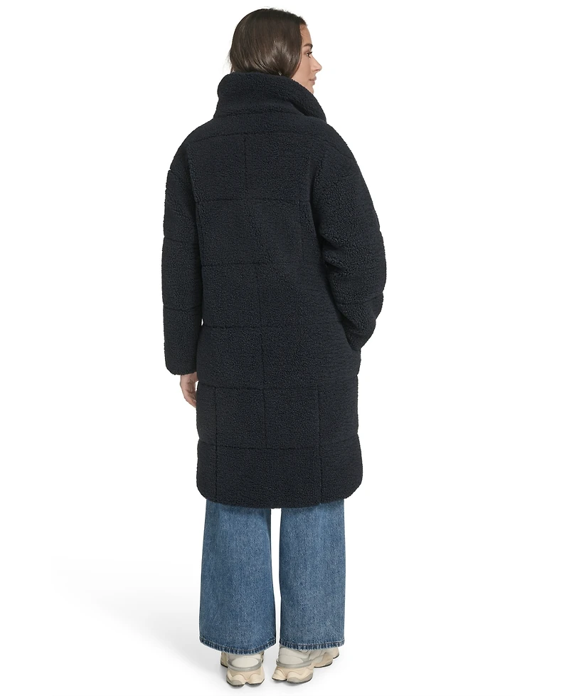 Levi's Women's Regular Sherpa Snap-Closure Teddy Coat