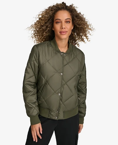 Levi's Women's Regular Diamond Quilted Sherpa Lined Bomber Jacket
