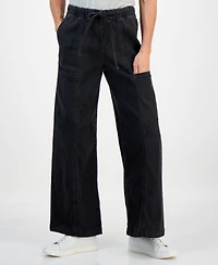 Style & Co Petite Wide-Leg Utility Jeans