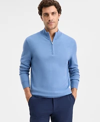 Alfani Men's Long-Sleeve Half-Zip Merino Sweater, Created for Macy's