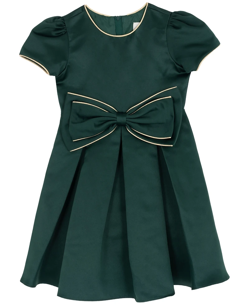 Rare Editions Girls 2T-6X Bow Detail Dress