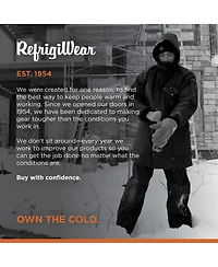 RefrigiWear Men's Iron-Tuff Ice Parka Insulated Winter Jacket, -50°F Comfort Rating, Water-Resistant & Windproof
