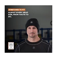 RefrigiWear Men's Four Layered Soft Acrylic Knit Winter Beanie Fat Cap