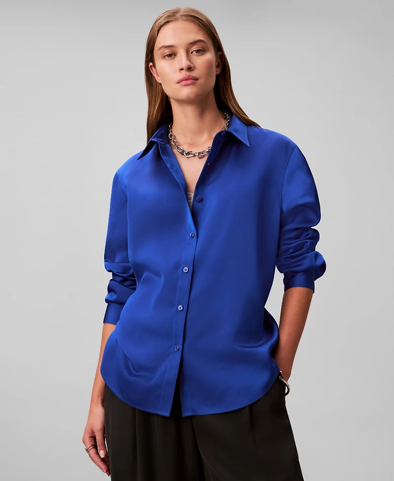 Calvin Klein Women's Classic Button Down Shirt