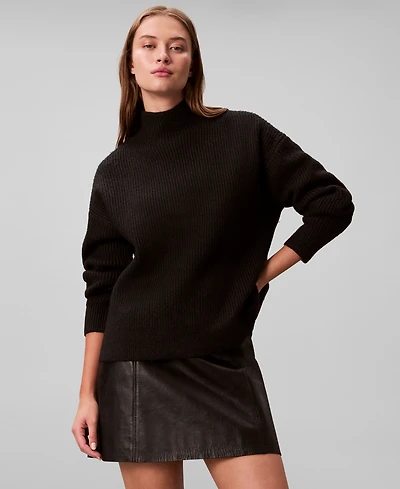 Calvin Klein Women's Relaxed Turtle Neck Sweater