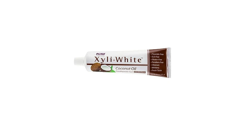 Now Foods XyliWhite Coconut Oil Toothpaste Gel, 6.4 Oz