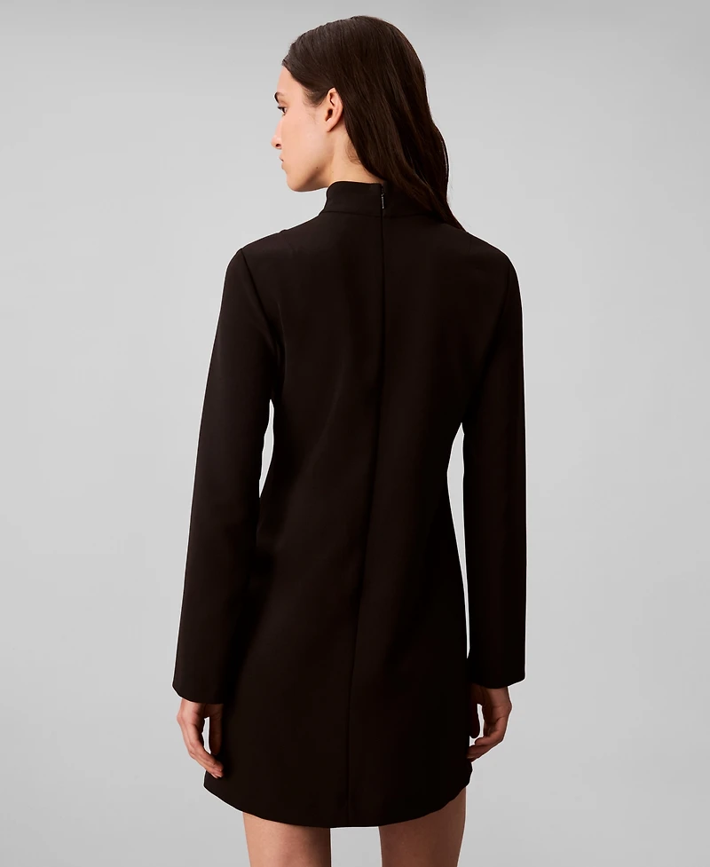 Calvin Klein Women's Long Sleeve Turtle Neck Mini Dress