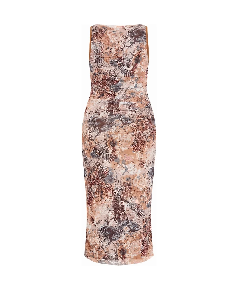 City Chic Women's Georgina Animal Print Dress