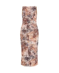 City Chic Women's Georgina Animal Print Dress