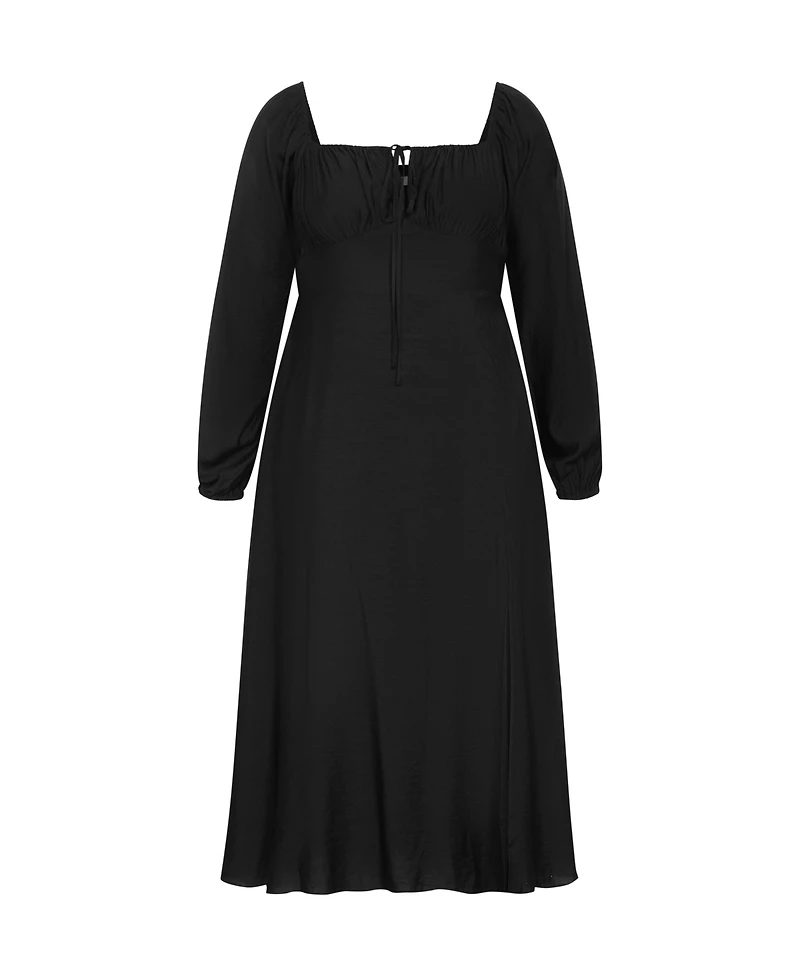 City Chic Women's Abbigail Long Sleeve Dress