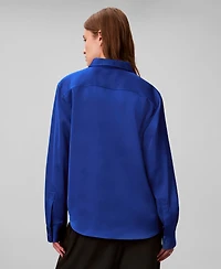 Calvin Klein Women's Classic Button Down Shirt