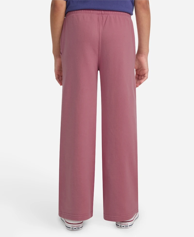 abercrombie kids Girls Essential Fleece Wide-Leg Pants