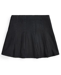 Polo Ralph Lauren Girls 7-16 Pleated Cotton Denim Skirt