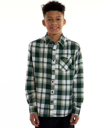 Sovereign Code Boys 5-20 Dixon Plaid Long Sleeves Shirt