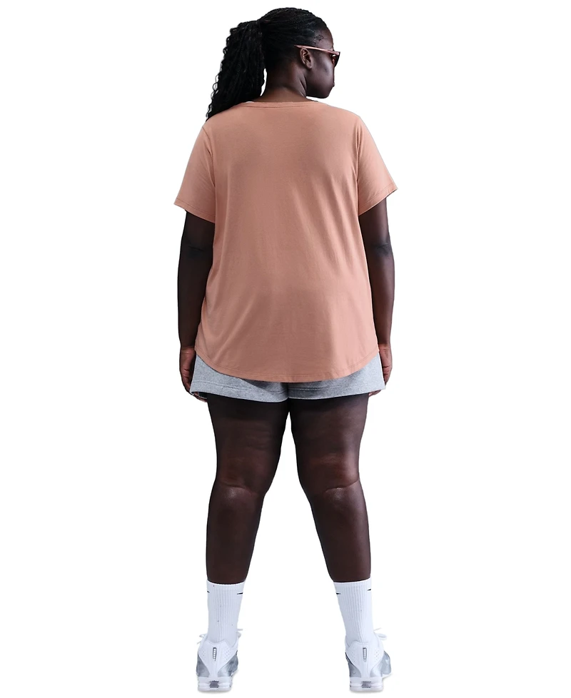 Nike Plus Size Active Sportswear Essentials Short-Sleeve Logo T-Shirt