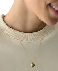 kate spade new york Cubic Zirconia Self-Love Club Pendant Necklace