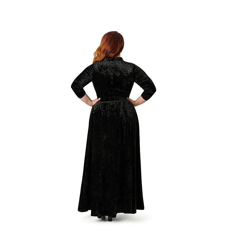 Unique Vintage Plus Three Quarter Sleeved Starlet Duster