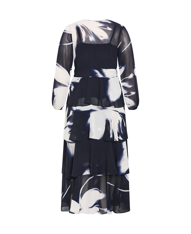 City Chic Women's Selene Wrap Maxi Dress