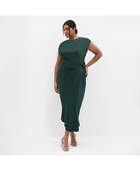 City Chic Women's Beatrix Knot Satin Dress