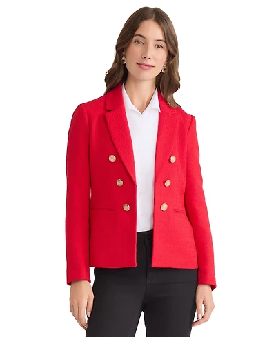 Jones New York Women's Button-Trim Open-Front Blazer