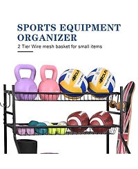 Sports Equipment Garage Organizer,Garage Ball Storage for Sports Gear and Toys
