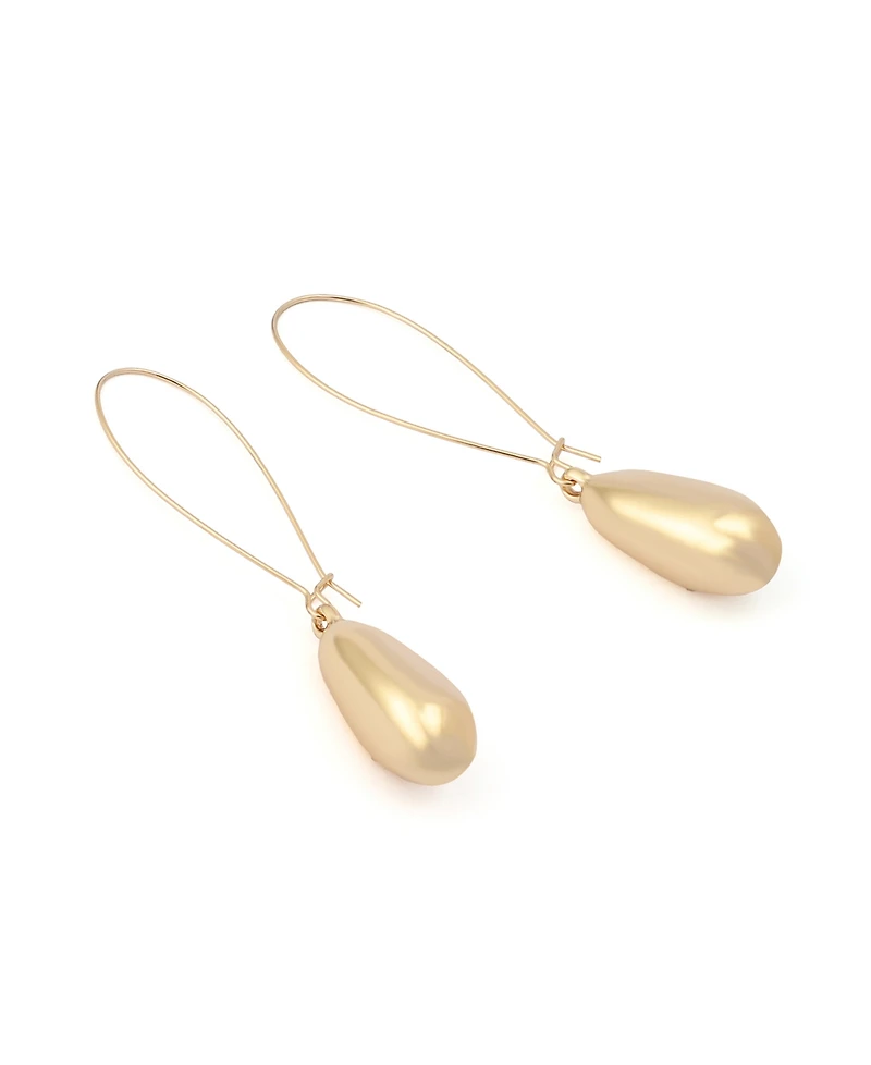 Robert Lee Morris Soho Gold Molten Bead Dangle Earrings