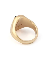 Robert Lee Morris Soho Malachite Molten Cocktail Ring