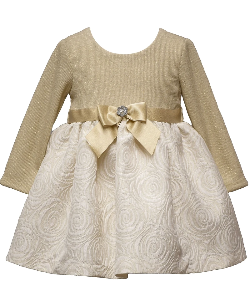 Bonnie Baby Girls 2 Piece Long Sleeves Ballerina Dress Set