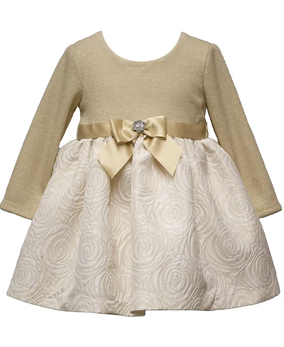 Bonnie Baby Girls 2 Piece Long Sleeves Ballerina Dress Set
