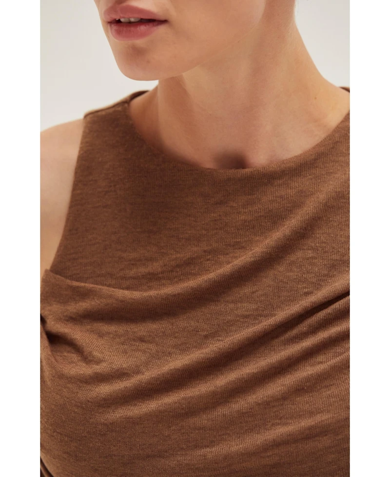 Crescent Women's Women's Liv Shirred Knit Tank Top