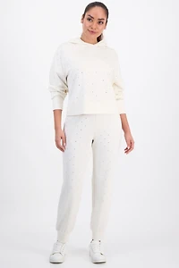 I.n.c. International Concepts Petite Shine Embellished Hoodie, Macy's Exclusive