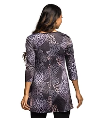 24seven Comfort Apparel Women's Maternity V Neck Tunic Top