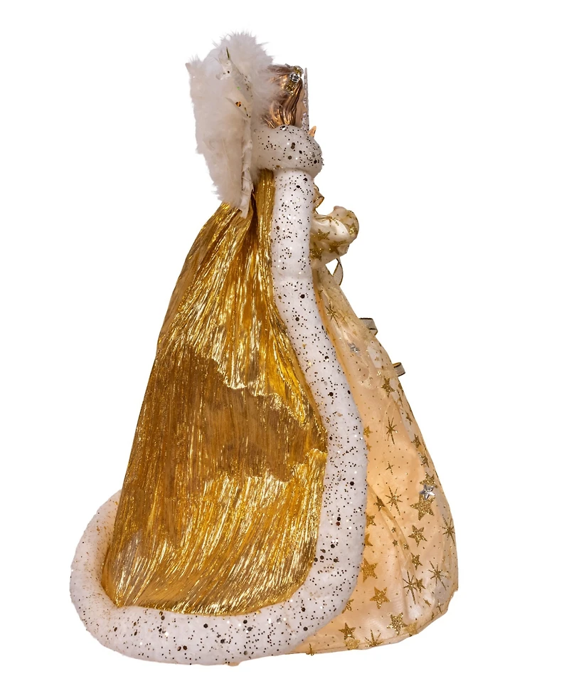 Kurt Adler 16-Inch Ul 10-Light Celestial Angel Tree Topper