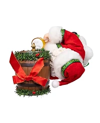 Kurt Adler 10.5-Inch Fabriche Beer Santa with Barrel