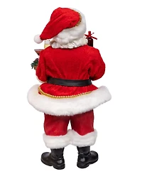 Kurt Adler 10.5-Inch Fabriche Wine Santa