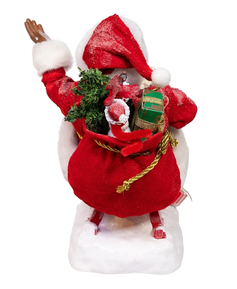 Kurt Adler 8.5-Inch Fabriche Santa on Sled
