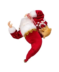 Kurt Adler 12-Inch Standing Christmas Santa with Sack