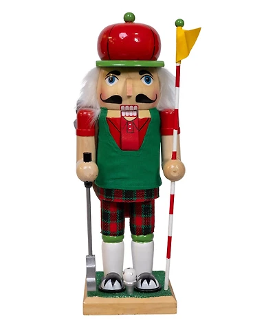 Kurt Adler 12-Inch Wooden Golf Nutcracker