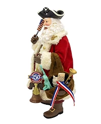Kurt Adler 11-Inch Fabriche 250th Anniversary of America Musical Santa