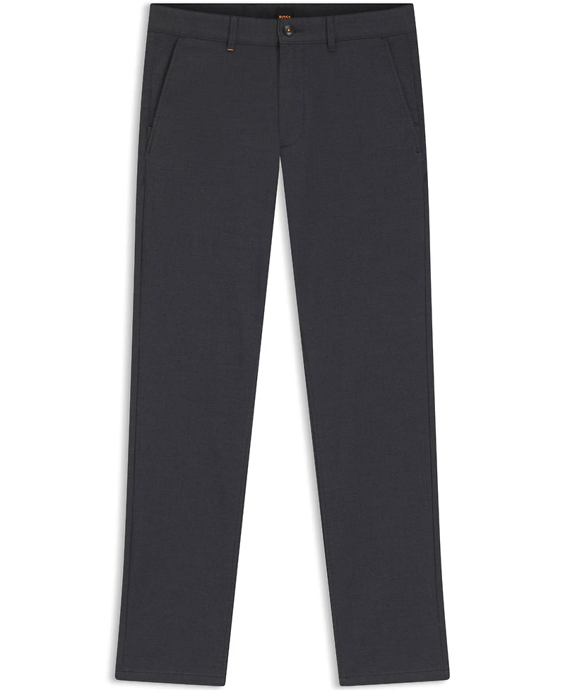 Boss by Hugo Men's Patterned Stretch Fabric Slim-Fit Pants