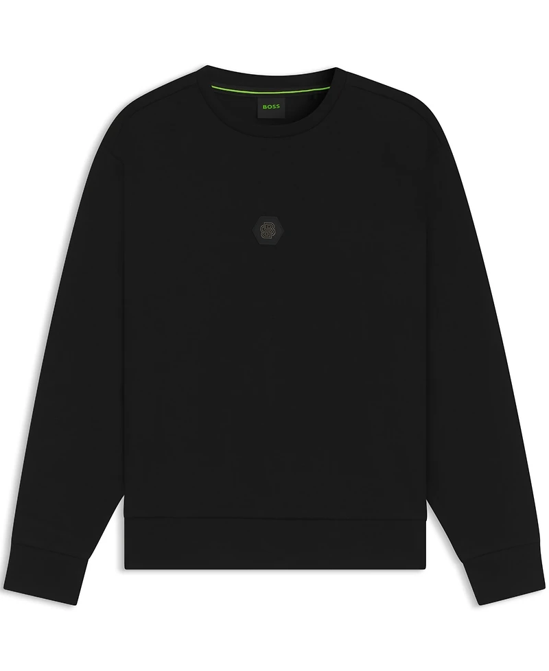 Boss by Hugo Men's Monogram Cotton-Blend Sweatshirt