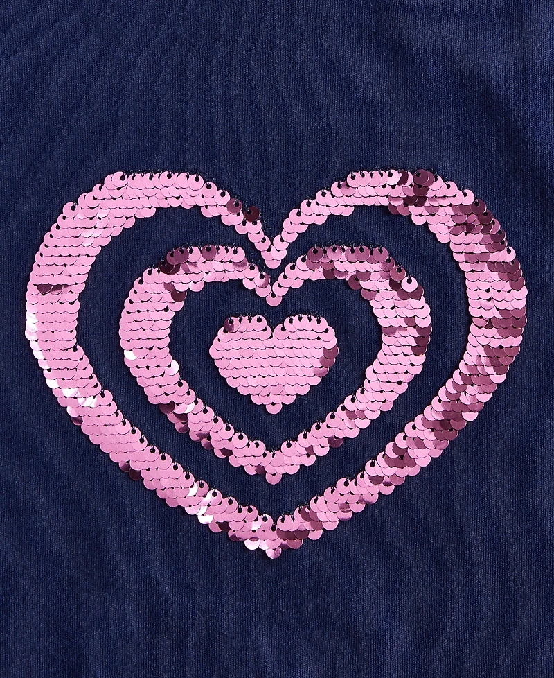 Epic Threads Girls 5-20 Sequined Heart T-Shirt, Macy's Exclusive