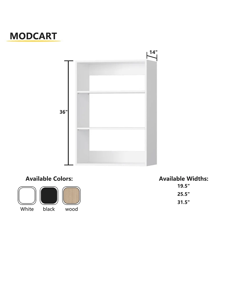 Short Tower Wood Built In Closet Organizer Unit, Wood Closet Organizer Starter Kit