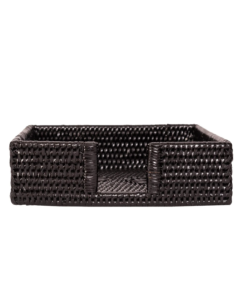 Artifacts Rattan Luncheon Napkin Holder with Cutout