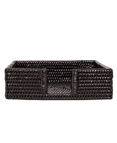 Artifacts Rattan Luncheon Napkin Holder with Cutout