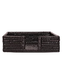 Artifacts Rattan Luncheon Napkin Holder with Cutout